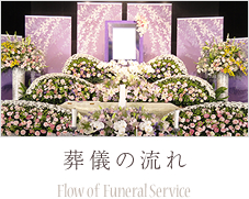 葬儀の流れ Flow of Funeral Service